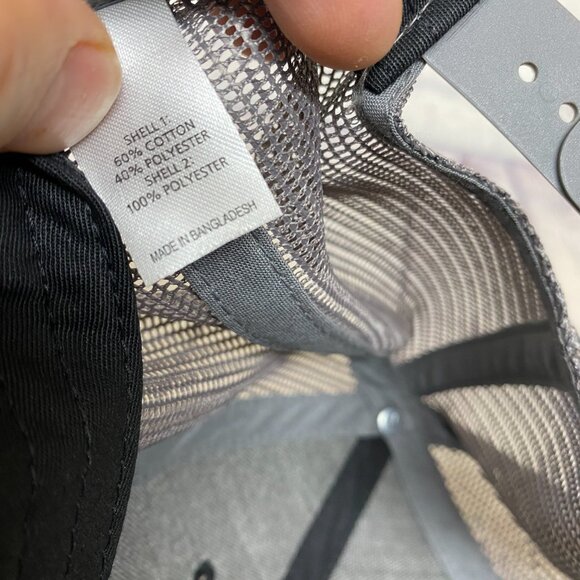 Trucker Hat Mesh Cap Snapback Black Gray GIT-R-Done Trucking Patch Richardson - Picture 9 of 9